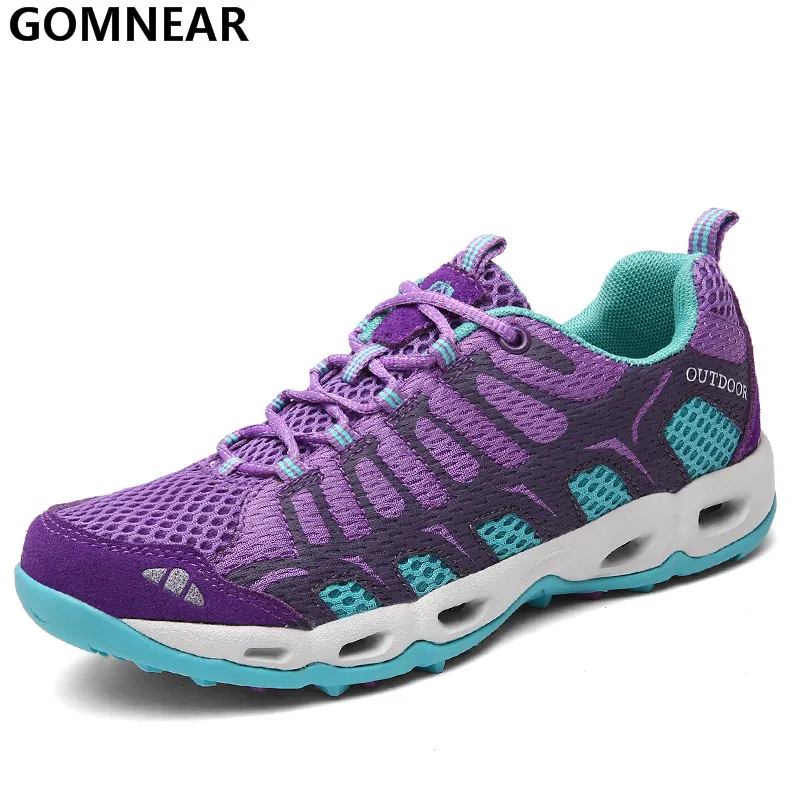 GOMNEAR Women Sporty Running Shoes Outdoor Breathable Lightweight Sneakers Women jogging Antiskid Trend Tourism Athletic Shoes