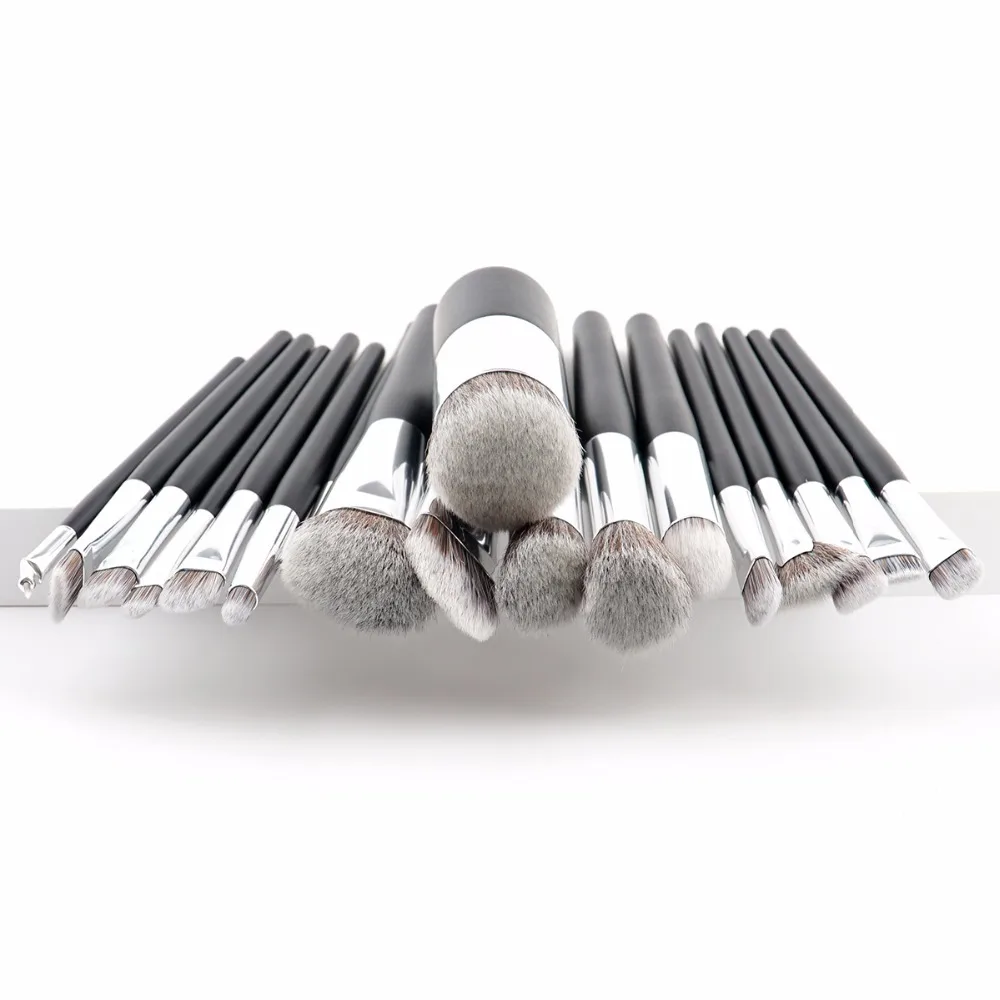 New Eye shadow Foundation Eyebrow Lip Brush Makeup brush 18pcs Large Concealer Kabuki Eyeliner Bursh Kwasten Flat Head Blending