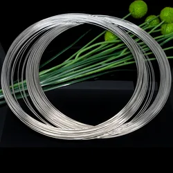 500Loops Memory Beading Wire Silver Tone Round Alloy For Necklace Jewelry DIY Accessories 140mm