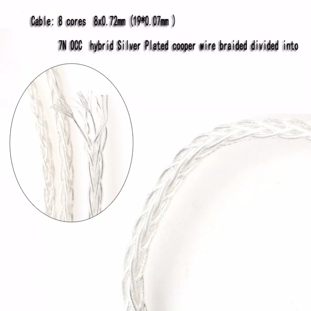 Free Shipping Haldane 2Meter 1/4"6.35 mm/4pin XLR Balanced Silver Plated Cable For HE400 HE5 HE6 HE300 HE560 HE4 HE500 Headphone