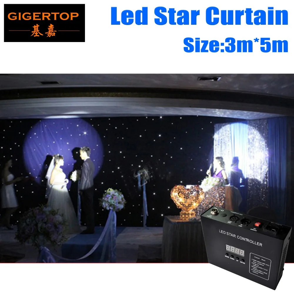 

Cheap Price 3Mx5M Led Star Curtain For Stage Background LED Backdrops LED Curtain Screen RGB/RGBW Color Mixing Star Cloth