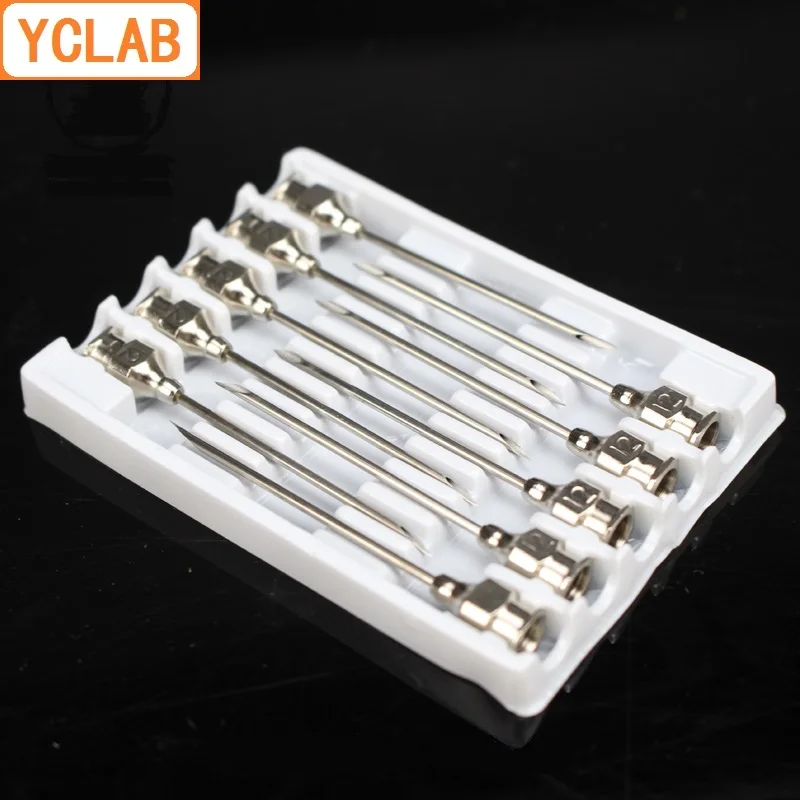 YCLAB 20mL Glass Syringe Injector Ink Sampler with Needle Laboratory Chemistry Equipment