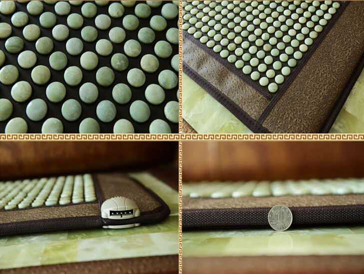 2020 New product! korea heating jade mat jade mattress tourmaline mat Hot jade stone heating cushion with eye cover 50*150CM