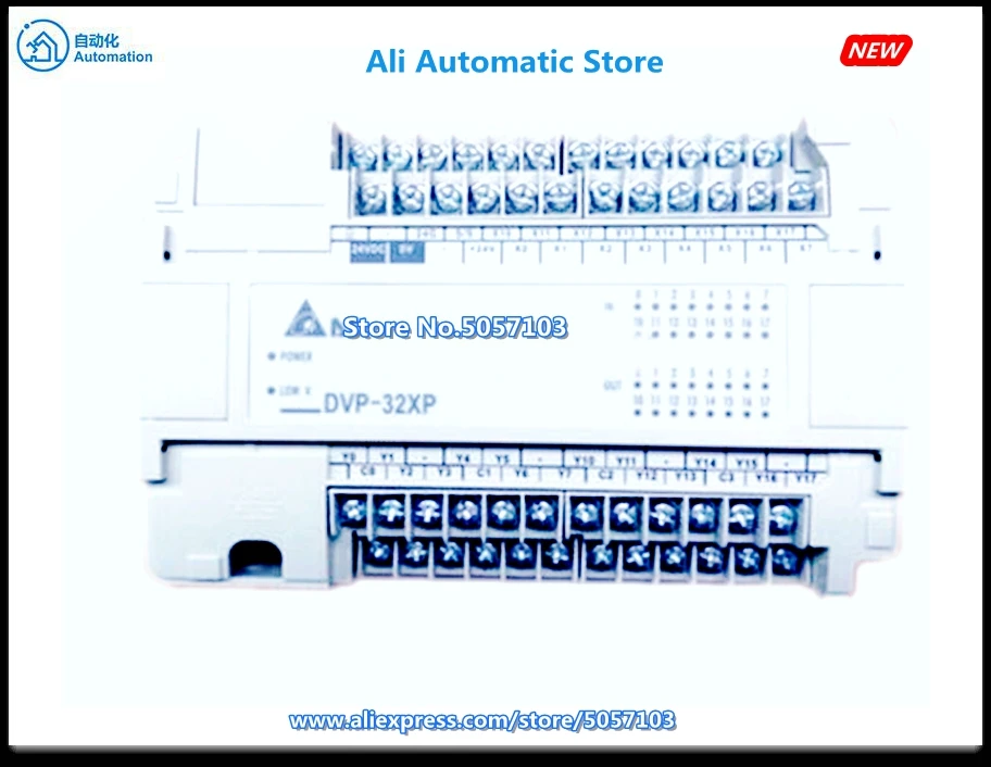 

DVP32XP11R 32-Point Expansion Machine 16DI 16DO Relay 250VAC 24VDC 2A DC Power Supply New