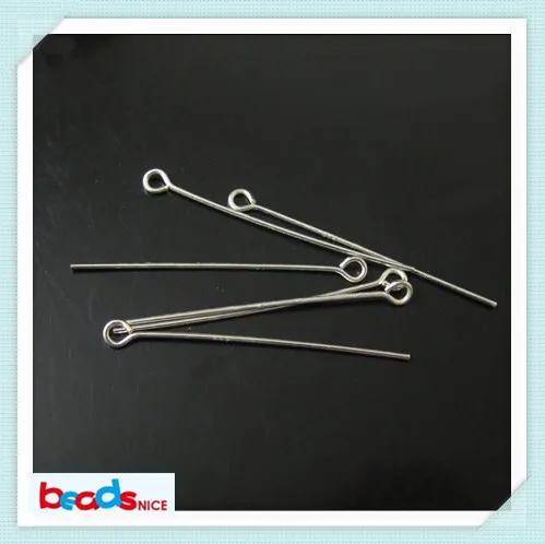 Beadsnice ID3806 diy jewelry eyepins for most unique necklace design 925 sterling silver headpins