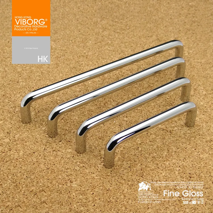 (4 Pieces)VIBORG 224mm 304 Stainless Steel Modern Kitchen Cabinet Cupboard Door Handle Pull Vanity Dresser Drawer Pulls Handles