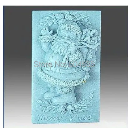 Christmas Santa Clause 0837 Craft Art Silicone Soap mold Craft Molds DIY Handmade soap molds