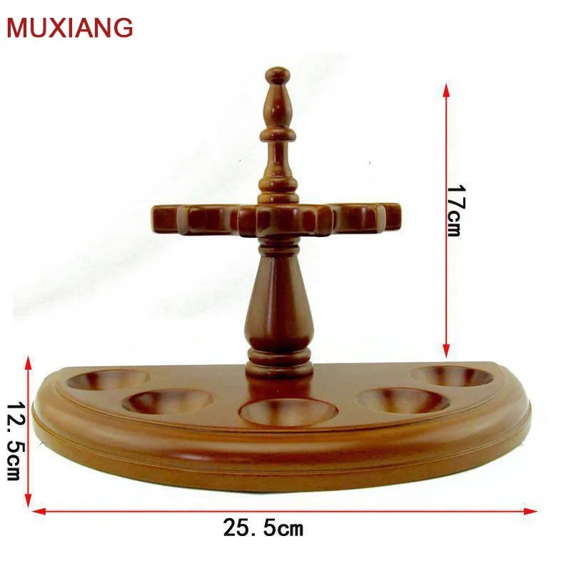 MUXIANG Smoking Pipe Accessories 5 Pipe Rack Half-round Romanesque Style Safer and More Practical Tobacco Pipe Stand fa0007-69