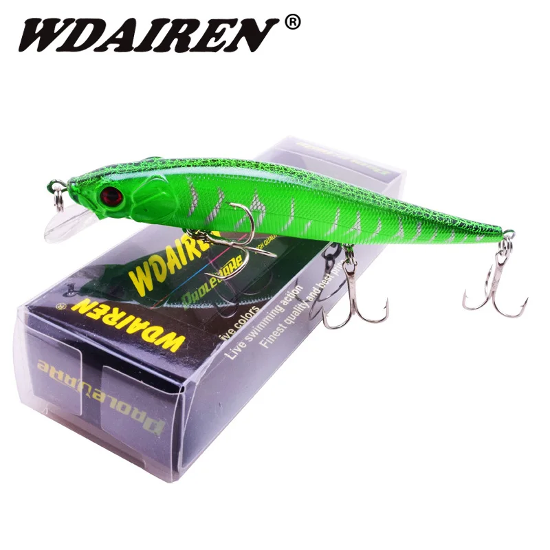 

1Pcs Minnow Wobblers Fishing Lures 11.5cm 13.5g Floating Crankbaits Tackle 3D Eyes Isca Bass Artificial Hard Bait Dive 1.5M