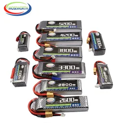 3S 11.1V 1300 1800 2200 3300 4200 4000 5200 6000Mah 30c 40c 60c Nano Rc Speelgoed Lipo Batterij Rc Vliegtuig Drone Helikopter