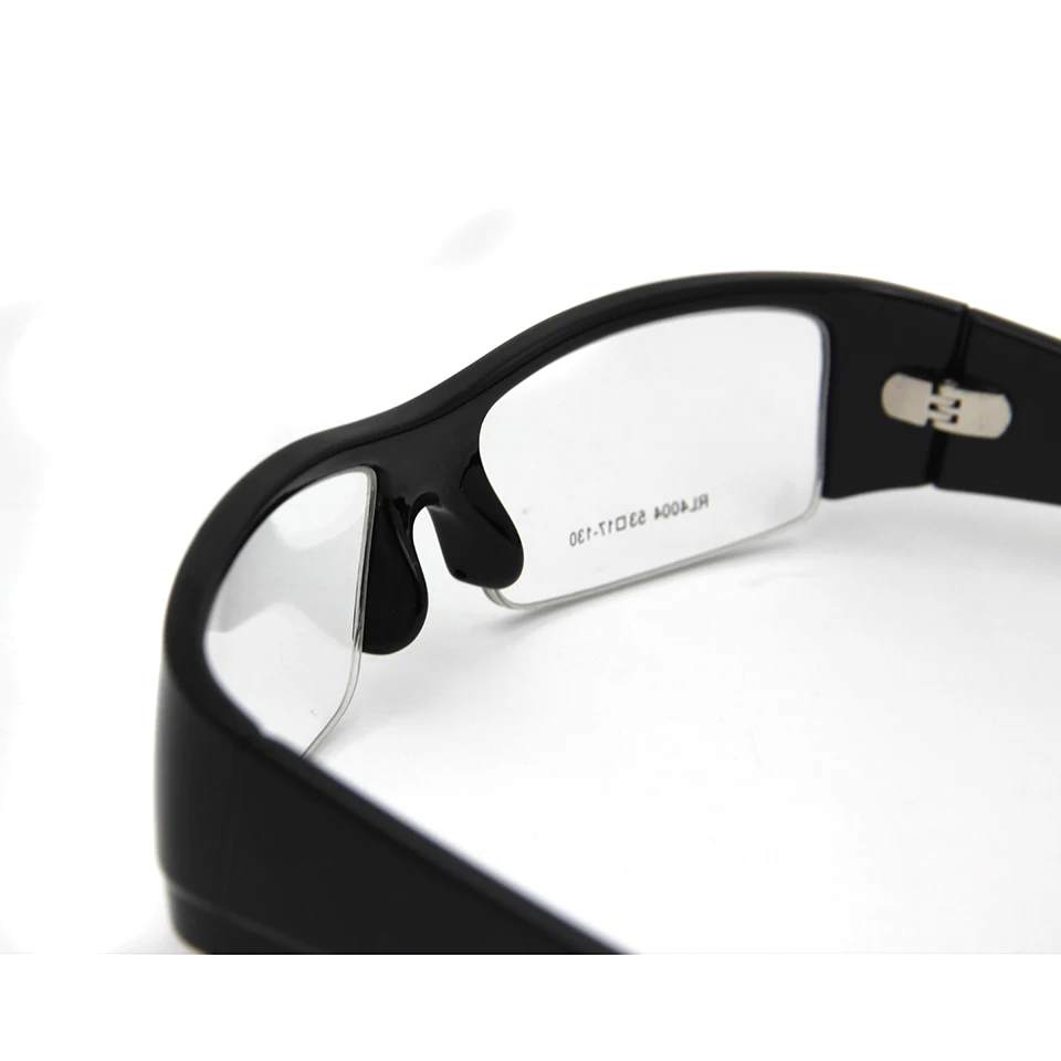 ESNBIE TR90 Spectacles Frames Male Square Half Frame Glasses Men 6 Base Designs Optical Glasses Black