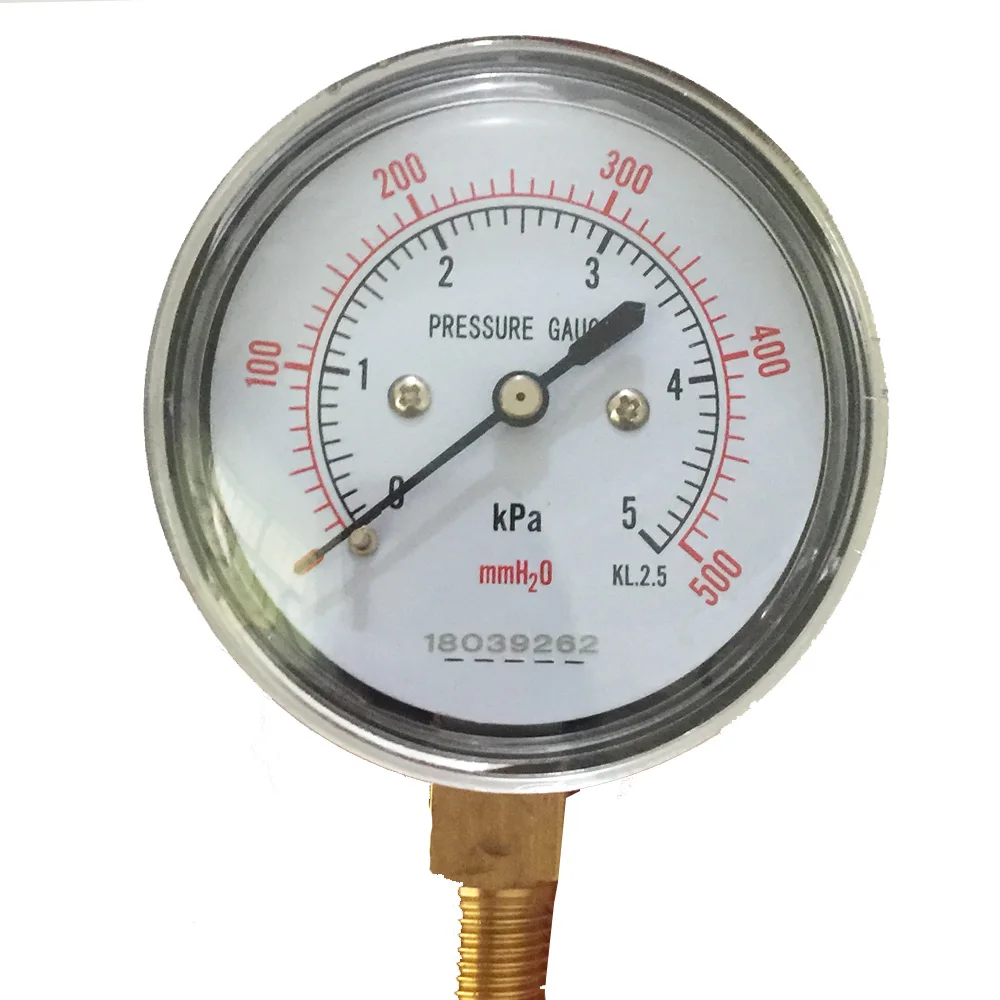 YE-60 Diaphragm Pressure Gauge water meter column surface micro pressure gauge 5KPA 10KPA 15KPa 20KPa 25KPa 30KPa gas meter