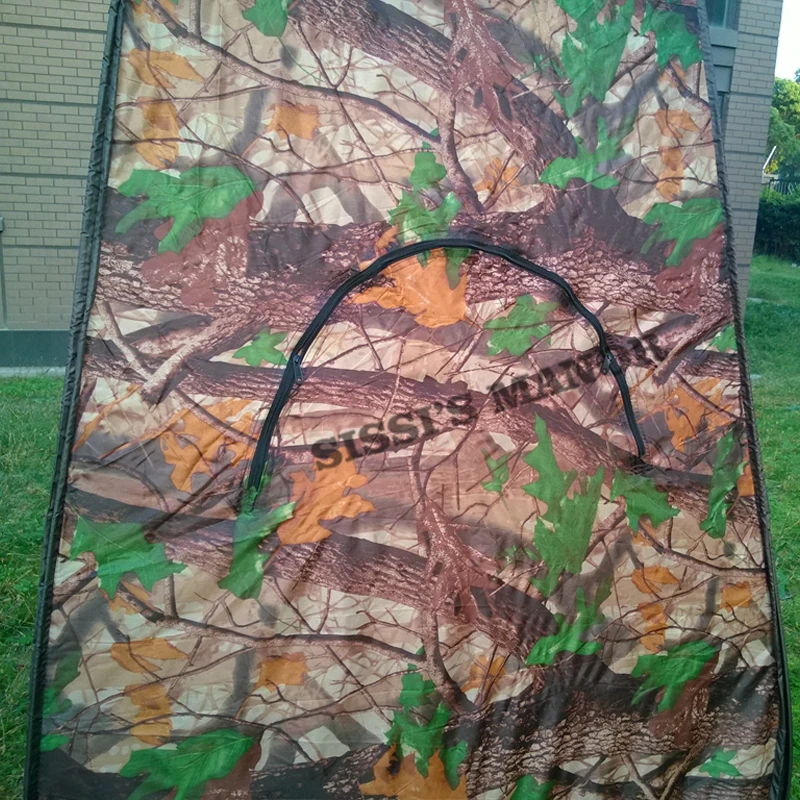 Camouflage Portable Outdoor Shower Tent Dreesing Toilet Photography Pop Up Tent Single Privacy Watching Game Bird Car Beach Tent