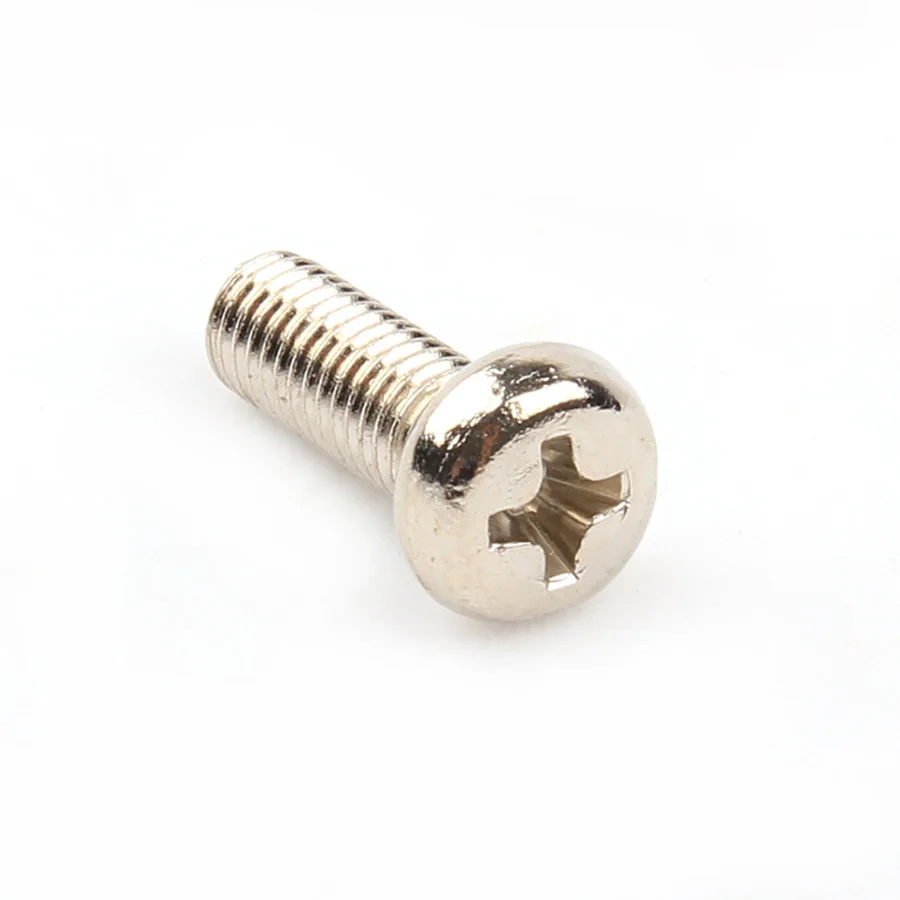 M1.4 M1.7 M2 M2.5 M3 M4 M5 GB/T818 Nickel Plated Cross Recessed Phillips Round Pan Head PM Screws Electronic Screws