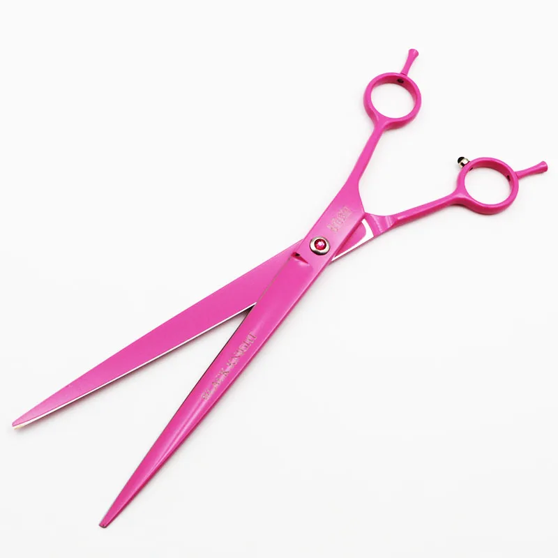 9 inch pet scissors long premium super sharp dog cat grooming scissors professional straight shears pink style