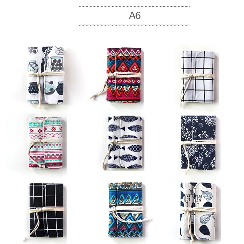 Pattern Felt Shell Fabric Note Book Loose Leaf Inner Core A5 A6 Notebook Diary Plan Binder Office Supplies Ring Binder Gift Set