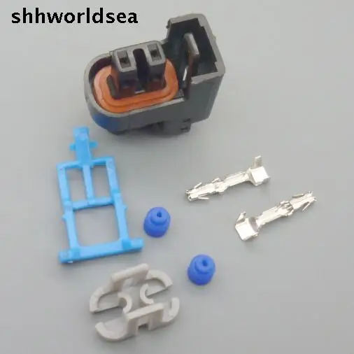 

shhworldsea 5/30/100sets 0.8mm for Buick fuel injector nozzle conversion plug Wuling nozzle connector 15326181 15411633