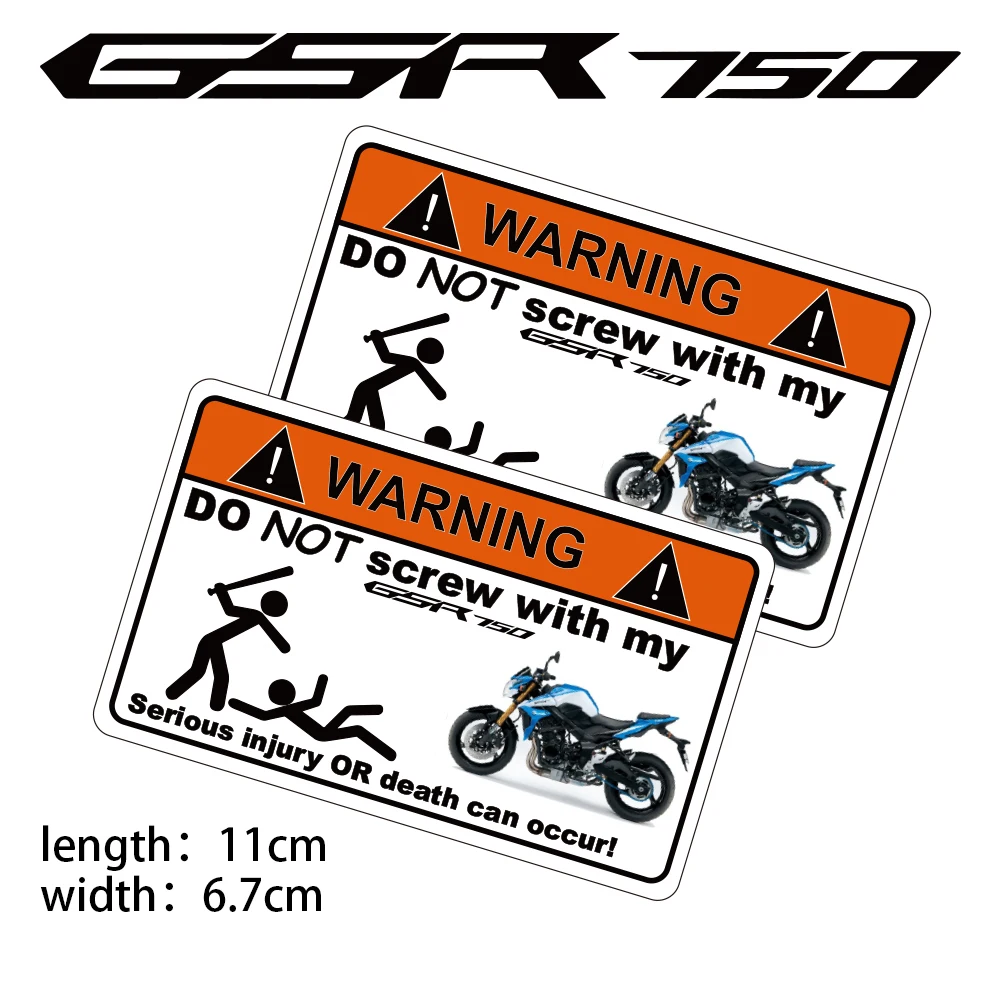 

KODASKIN Motorcycle Cheap 2D Creative Warning Sticker Decal for SUZUKI GSX 750