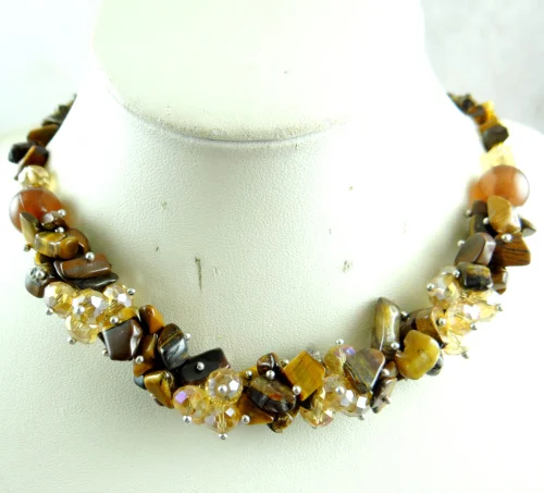 Natural stone Quartz Crystal Turquoises lapis tiger eye Irregular Beaded pendant for diy Jewelry making necklace Accessories