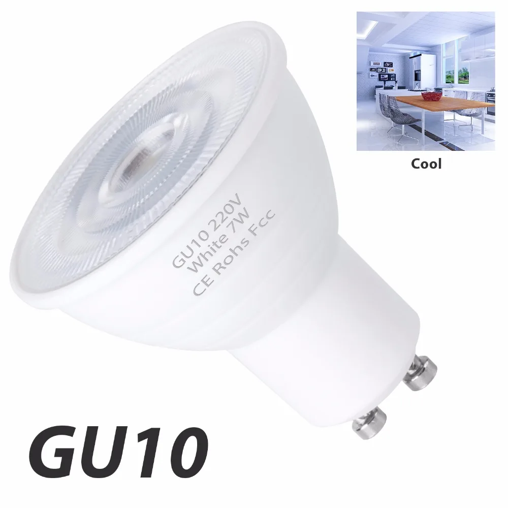 GU10 LED 220V Light 7W gu 10 led Spotlight Bulb GU5.3 MR16 Corn Lamp Spot Light 2835SMD Lampka LED Bulb 5W Ampoule Energy Saving