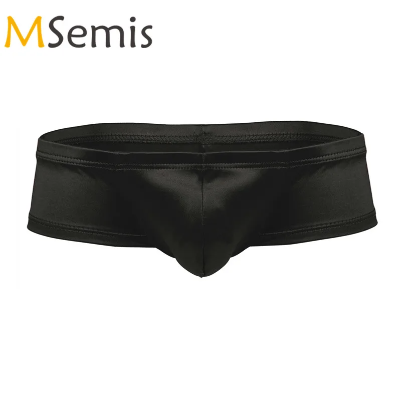 Swimwear Mens Bikini Swimsuit Low Rise Bikini Swim Briefs Wetlook Bulge Pouch Sports Panties Underwear Thong Swimming Truck