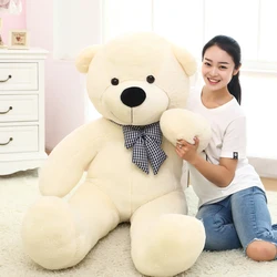1pc 80/100cm Cute bear plush toy stuffed soft bear animal plush pillow for kids girlfriend birthday Valentine's gift