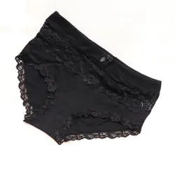 High Quality Sexy Women Plus Size Cotton Underwear Lace Briefs Lady Panties 3XL 4XL 5XL