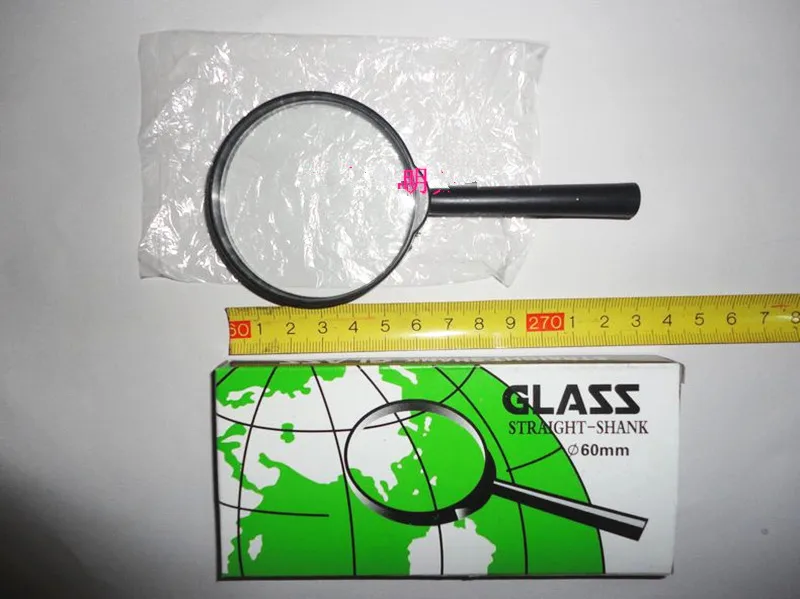Magnifier Handheld 40MM 60MM Plastic Frame Read Instrument Tool Magnifying Glass for Old People Student