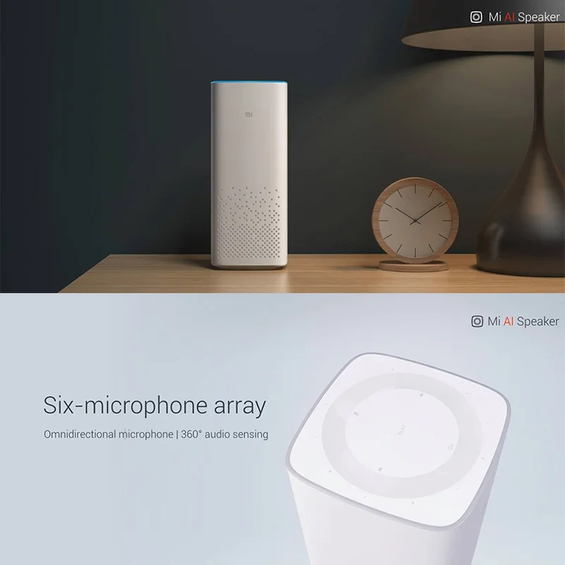 xiaomi AI Speaker WiFi Bluetooth Built-In Audio Content Voice Control Listen & Answer Story Music Player Smart Speaker