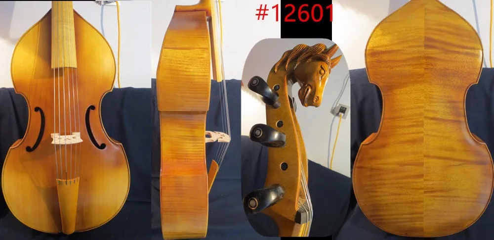 

Baroque style SONG Maestro 6 strings 29 1/2" Carved scroll viola da gamba #12601