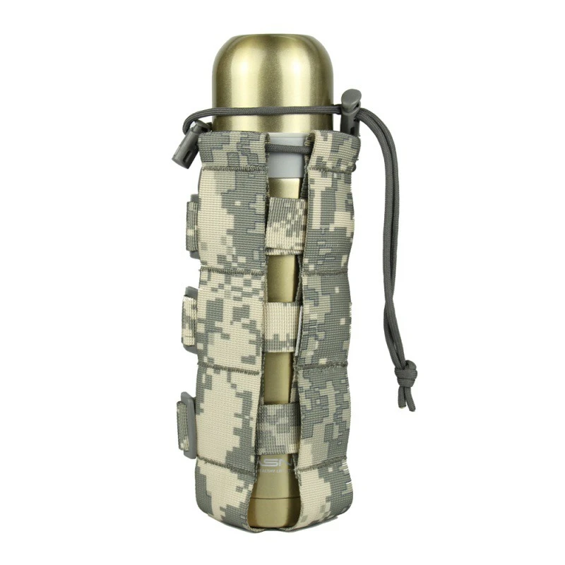 Molle Water Bottle Bag Tactical Water Bottle Pouch System Kettle Bag Camping Hiking Travel Survival Kits Holder