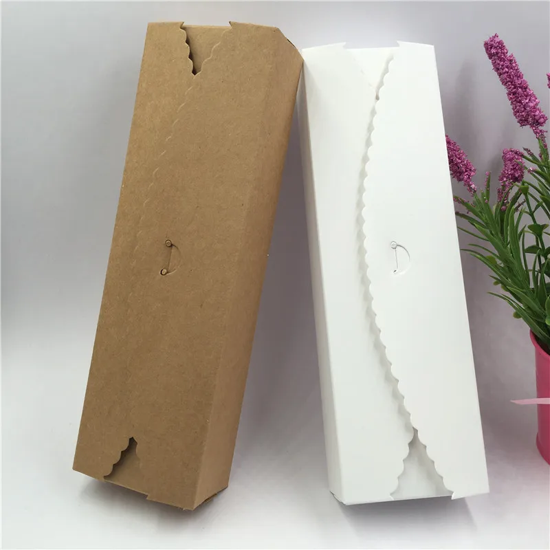 30pcs/lot  Paper handmade candy /chocolate packing box blank storage DIY wedding cake long boxes