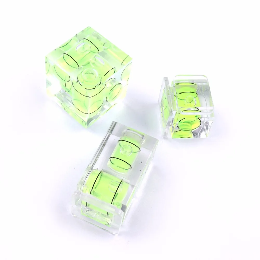 1PC Green One/Two/Three-Dimensional Bubble Spirit Level for Camera Level Adapter For Cameras Measuring Insturments Tools