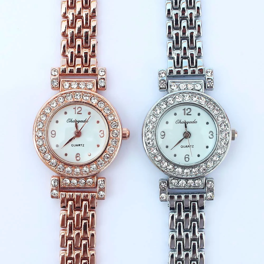 여성용 전자 쿼츠 손목시계, 여성용 시계 팔찌, 최신 패션