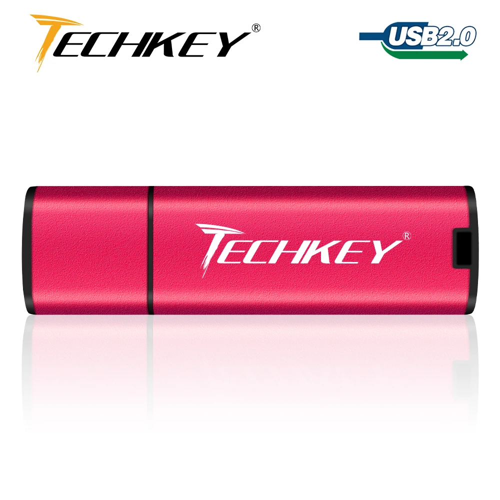 Techkey usb 플래시 드라이브 32gb 펜 드라이브 64gb 16gb 8gb 4gb, 다채로운 플래시 디스크 cle usb 저장 장치 고속 메모리 스틱
