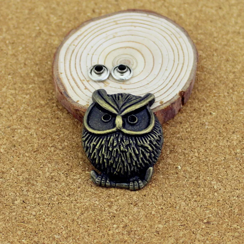 5pcs Retro Bronze Silver Zinc Alloy Owl Skull Spikes For Clothing Punk Rivets Leather Craft Tachas Para Ropa
