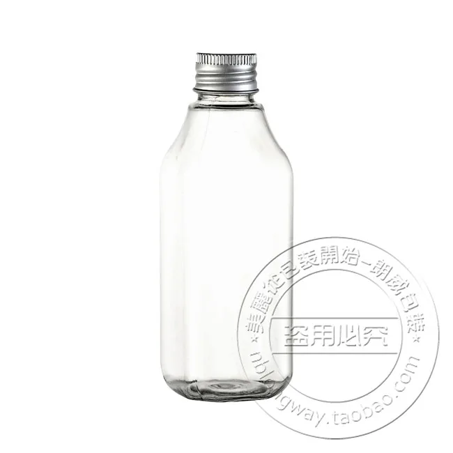 

Capacity 100ml 30pcs/lot square aluminum cover long-necked points bottling (with internal plug),plastic 100ml empty bottle