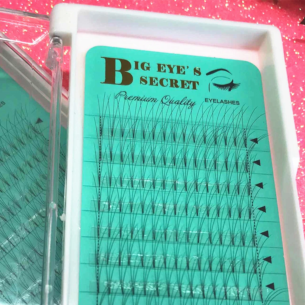 Premade Fans Volume Lashes Handmade Semi Permanent Eyelashes Extension luxury Classic Pre-Fanned Lashes Extension Free Shipping