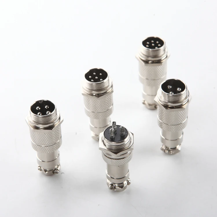 5pcs Small Air Plug Male & Female plug Diameter 16mm GX16 6pins core cable connector