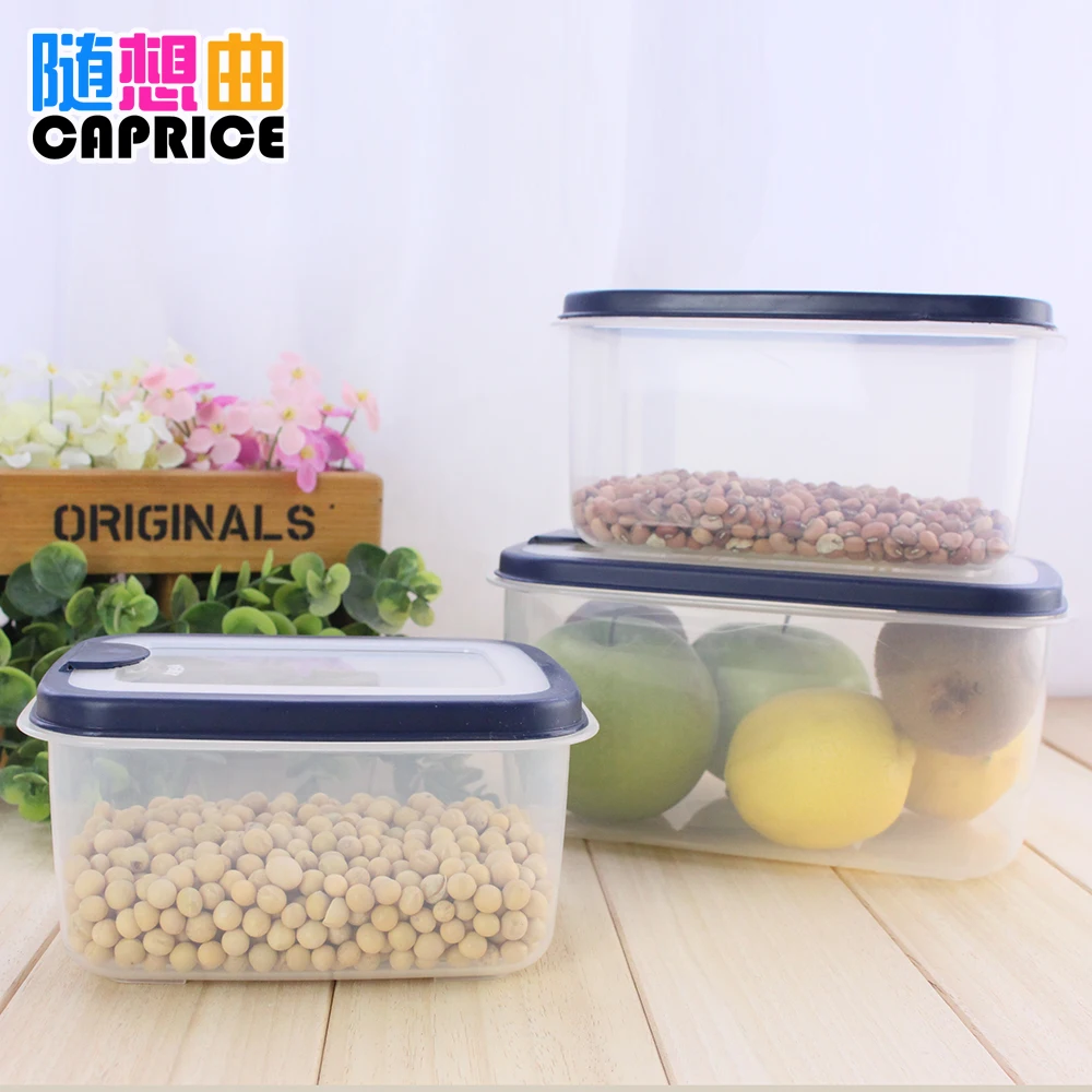 

Green rectangle blue edge preservation box kitchen storage box food preservation box can be used in microwave oven refrigeration