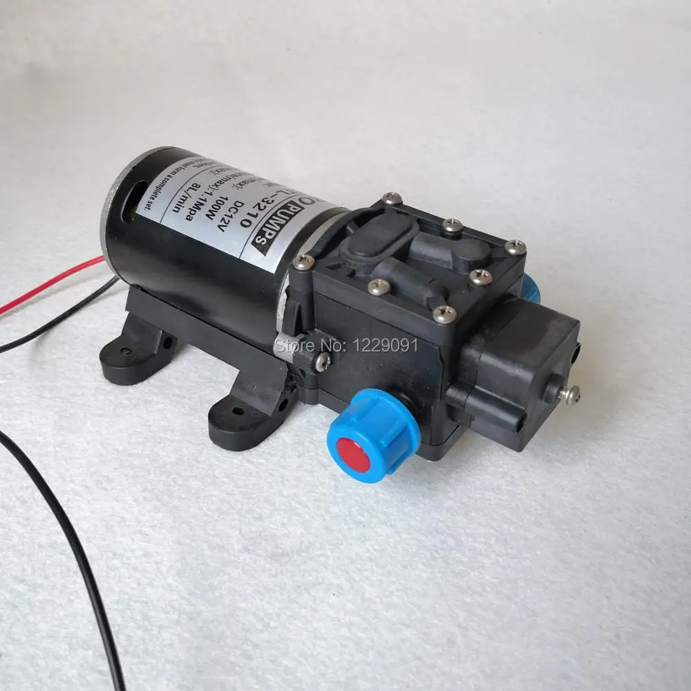 Self suction water pump 100W  Diaphragm high pressure small 12 volt 24 volt dc diaphragm Water Pump 8L/min