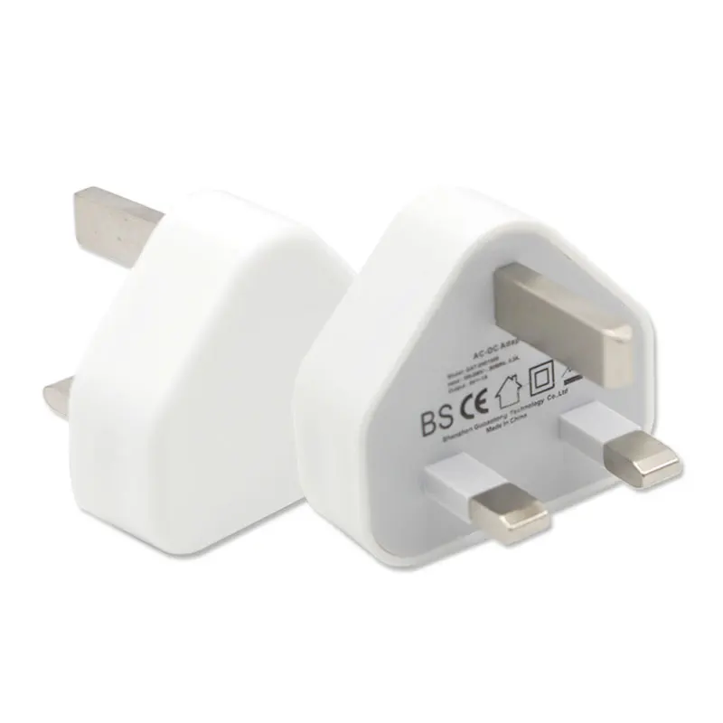 Spina adattatore UK 1 caricatore USB 5V1A per telefono spine di conversione Standard UK muro da viaggio in irlanda Singapore malesia