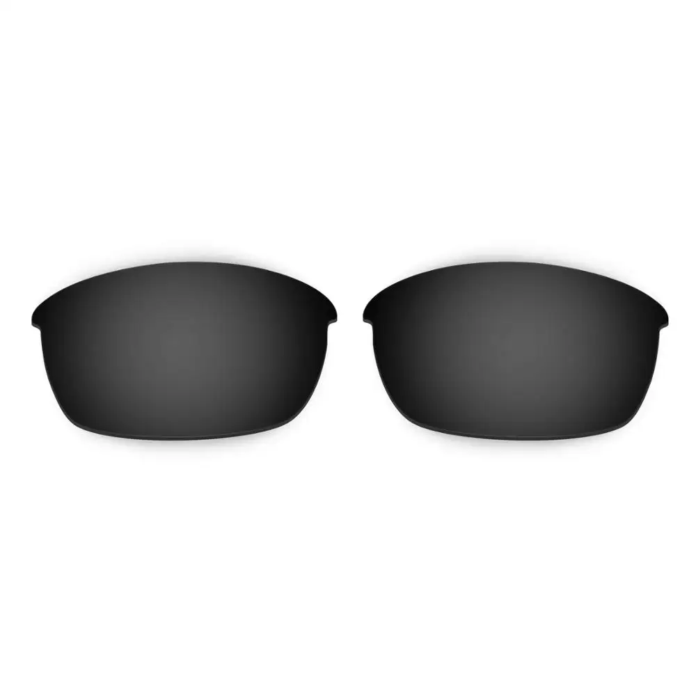 HKUCO For  Flak Jacket Sunglasses Polarized Replacement Lenses Black & Emerald Green 2 Pairs Increase Clarity