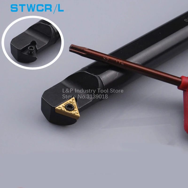New Cutting Edge Angle 60 Internal Turning Tool S14N-STWCR11 S14N-STWCL11 Boring Bar Toolholder Not Including TC**1102**