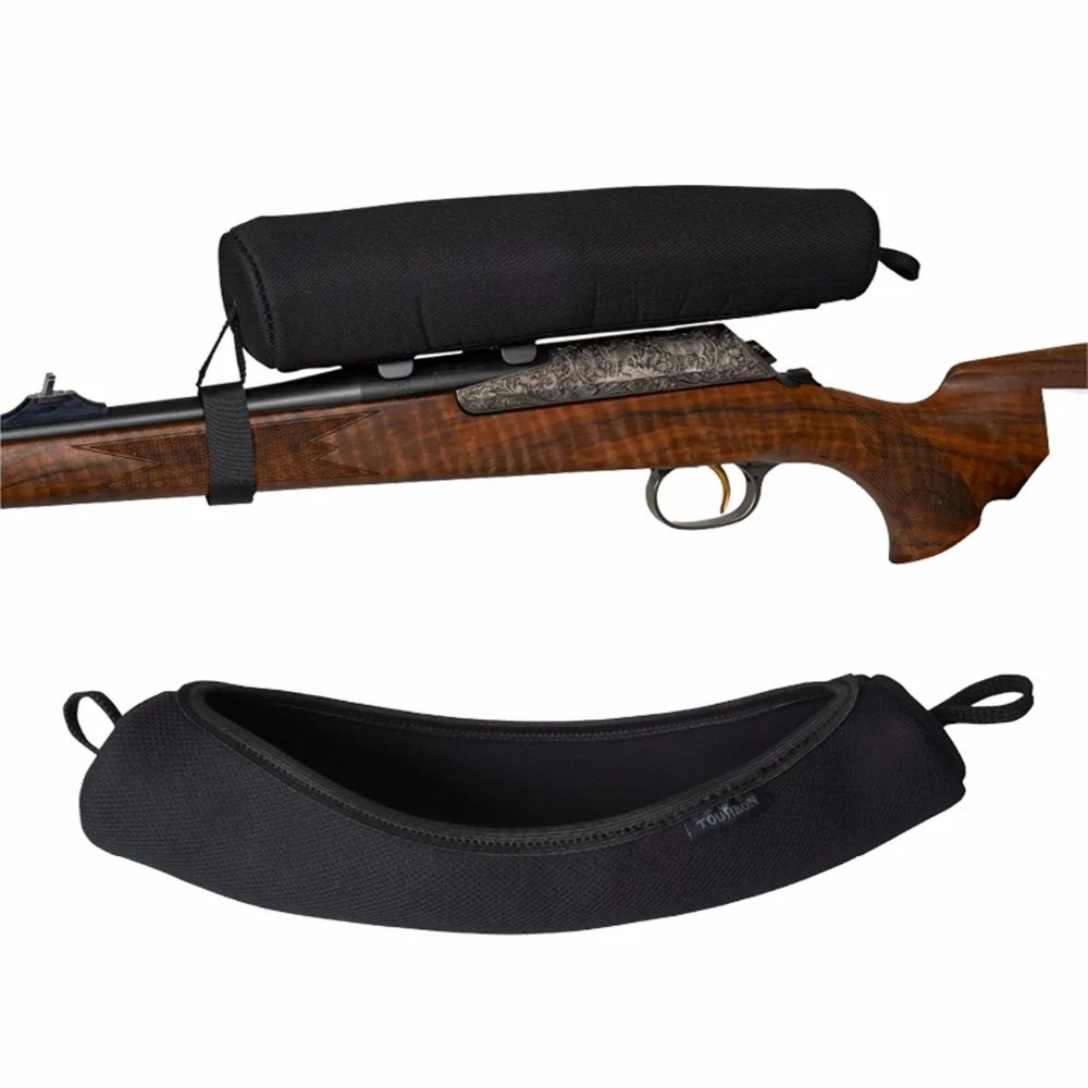 Tourbon Hunting Gun Accessories Durable Rifle Scope Guard Cover Elastic Neoprene Waterproof Protector Large Size 34.5cm