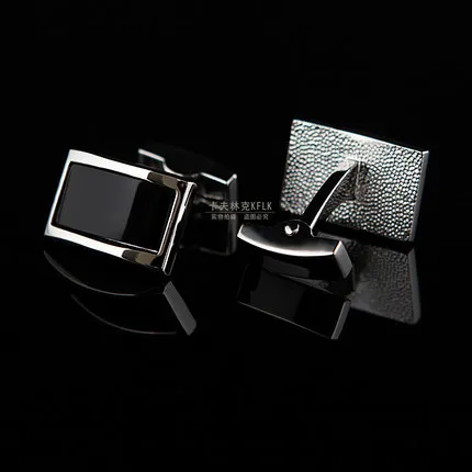 KFLK Jewelry shirt cufflinks for mens Brand  Black Cuff link Fashion Button High Quality Luxury Wedding Groom Male guests