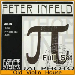 Original Thomastik Peter Infeld (PI101) Violin Strings , Tin plated  E--Silver D, Full set,made in Austria ,Hot sell