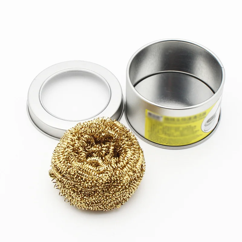 Solder Eisen Spitze Reiniger Reinigung Kupfer Spirale Scourer Cle Stahl Draht Mit Ständer Set Lötkolben Ständer Schweiß Löten Cl