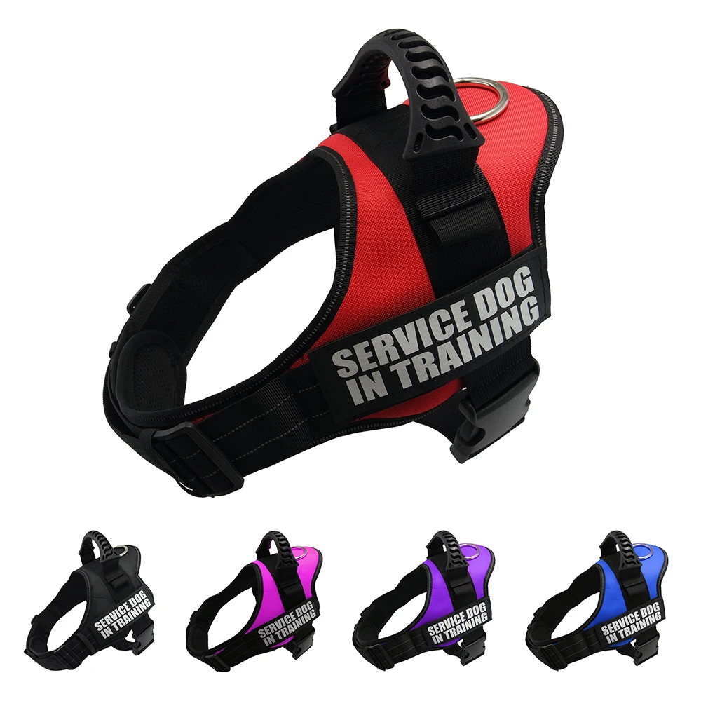 K9 Harness for Dogs, Reflective Adjustable Pet Dog Harnesses Vest Dog Collar for Husky Shepherd Small Medium Large Dogs Supplies