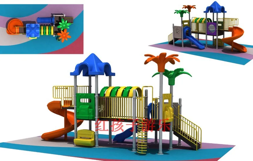 Exported to Bolivia Outdoor Playground CE Approved Plaza De Juegos HZ-012